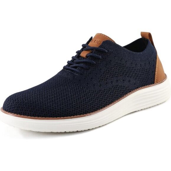 🆕VILOCY Men's Dark Blue Casual Dress Oxfords Business Mesh Breathable Sneakers - Picture 11 of 12